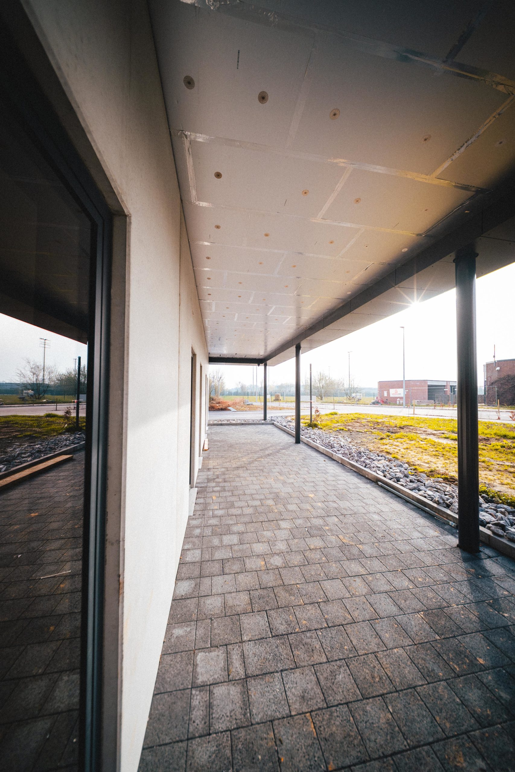 Terrasse privative salle